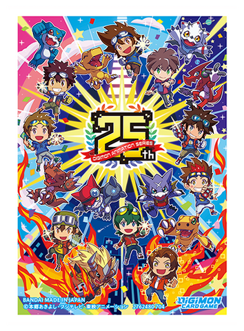 Digimon Card Game: Official Sleeves – 25th Anniversary: Digimon Animation Series