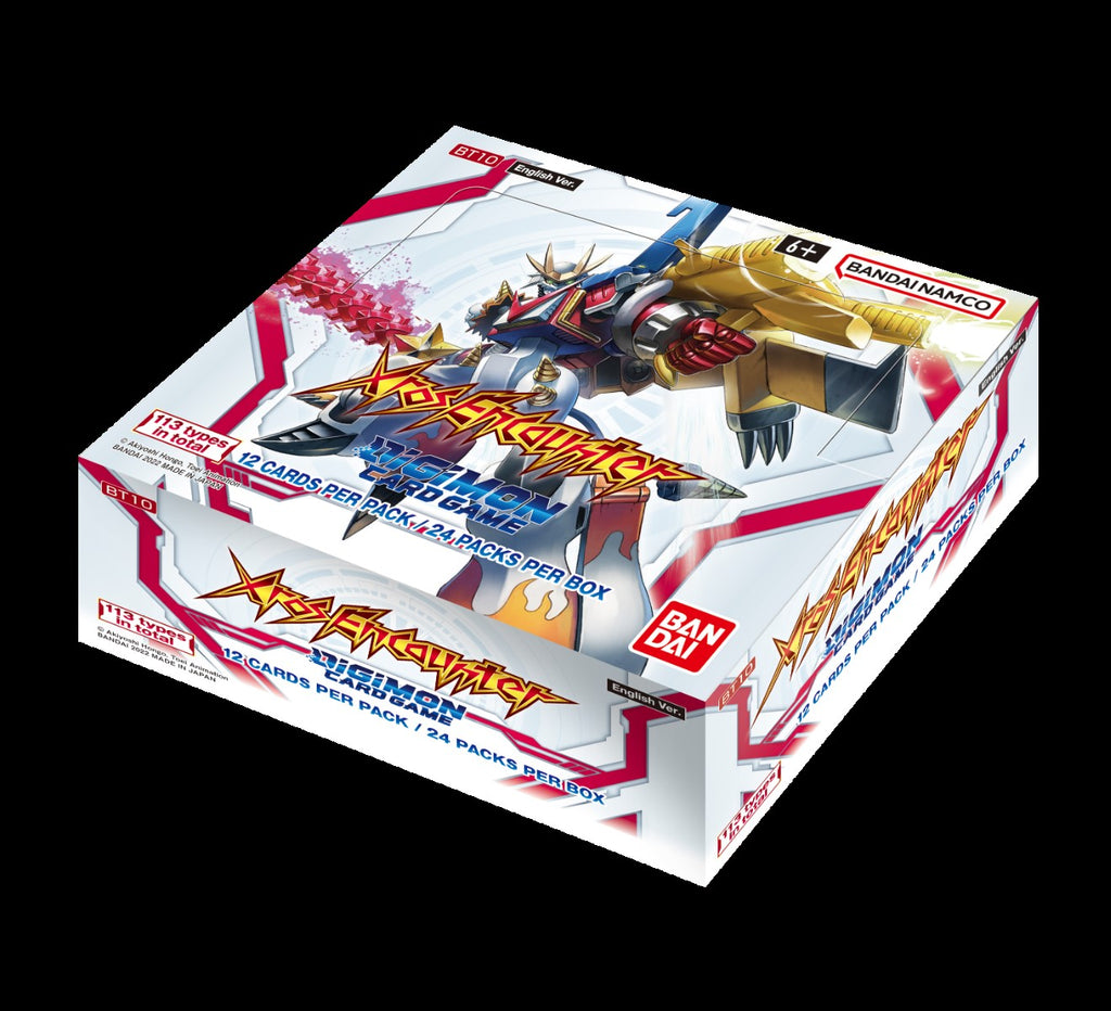 digimon xros encounter booster box Bandai BT10 Digimon Card Game: XROS ENCOUNTER 12-Card Booster Pack